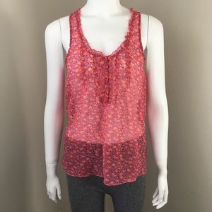 American Eagle Floral Tank Top Sheer Size 4